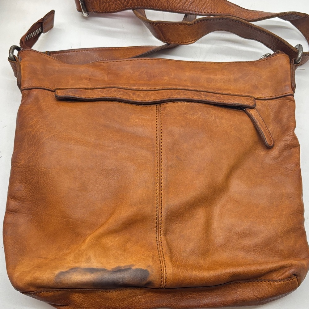 Vilenca Brown Braided Boho Leather Crossbody Bag BRN8530A - Picture 4 of 13